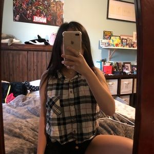 Forever 21 Plaid Sleeveless Crop Top [ NWOT ]